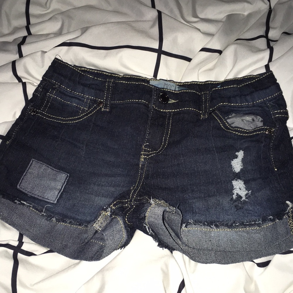 mini moca jean shorts